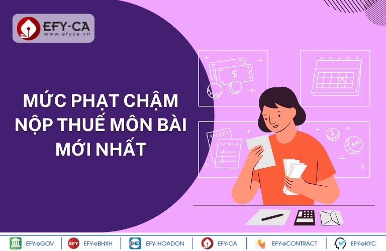 Mức phạt chậm nộp thuế môn bài mới nhất