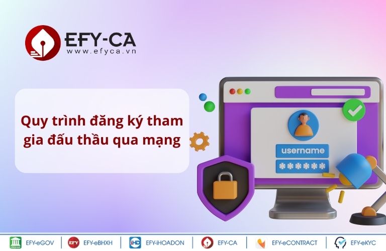 Quy trình đăng ký tham gia đấu thầu qua mạng