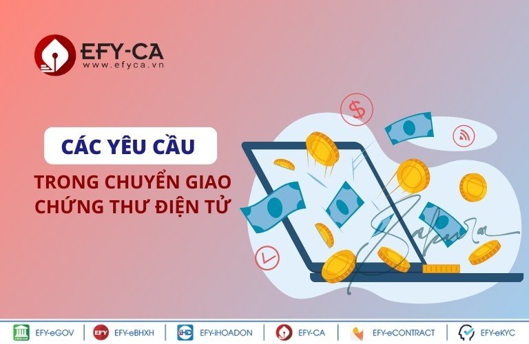  Các yêu cầu trong chuyển giao chứng thư điện tử