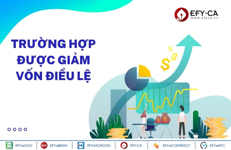 Các trường hợp được giảm vốn điều lệ theo quy định