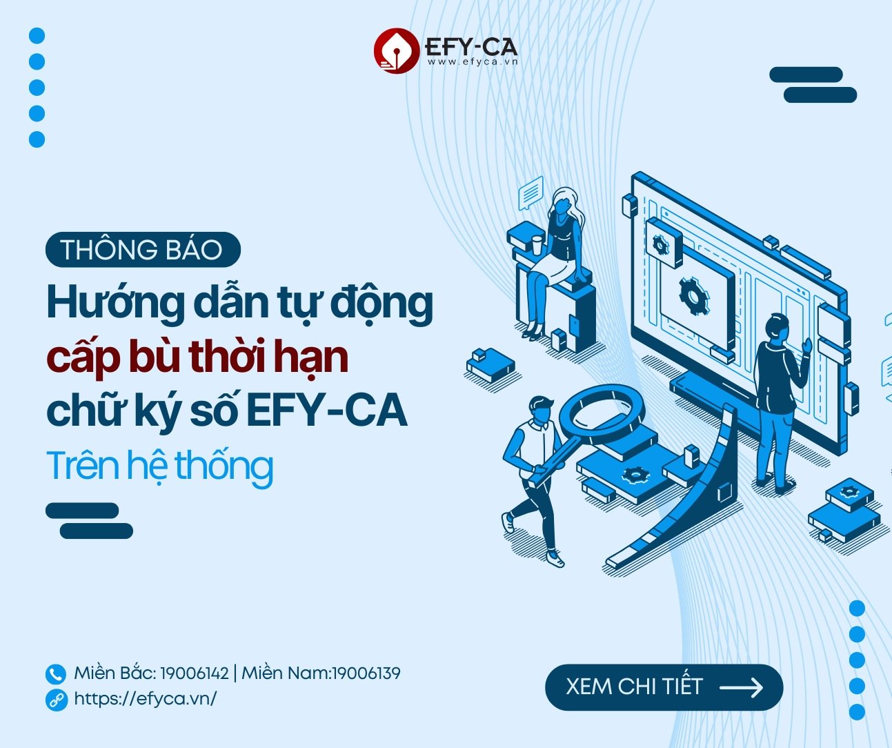 Hướng dẫn thao tác cấp bù thời hạn chứng thư số EFY-CA