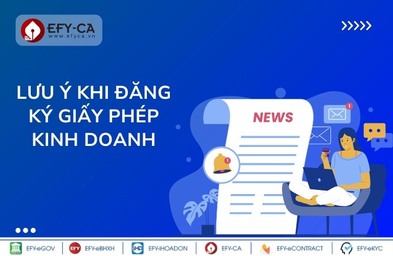 Một số lưu ý khi đăng ký giấy phép kinh doanh