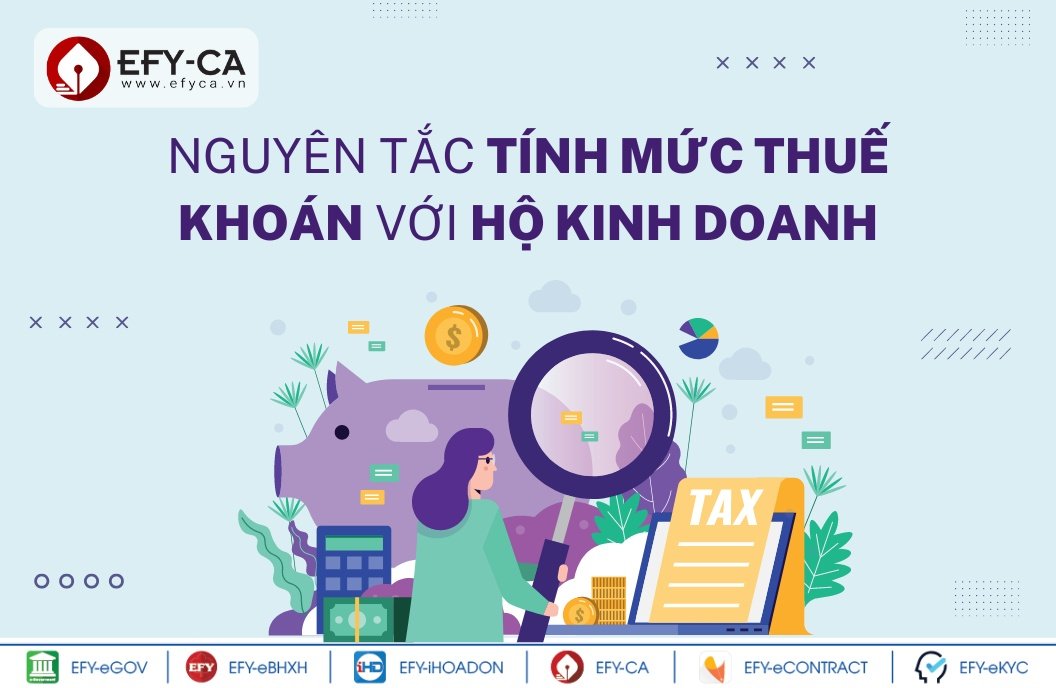 Nguyên tắc tính mức thuế khoán với cá nhân, hộ kinh doanh