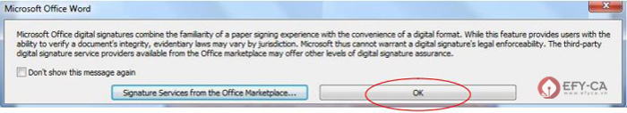 Cách ký chữ ký số trên file word, excel 2016