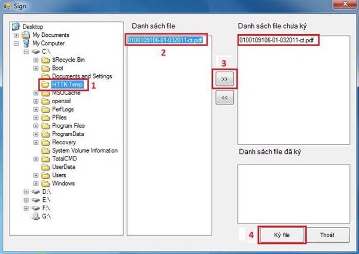 Cách ký chữ ký số trên file PDF