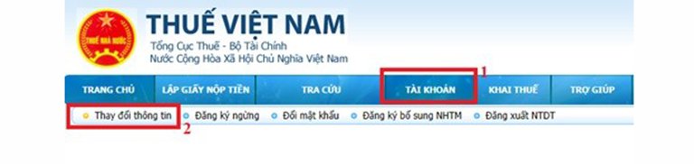 Hướng dẫn thay đổi chữ ký số trên trang thuế điện tử