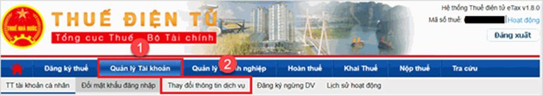 Hướng dẫn thay đổi chữ ký số trên trang thuế điện tử