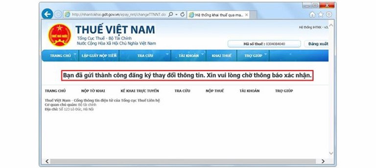 Hướng dẫn thay đổi chữ ký số trên trang thuế điện tử